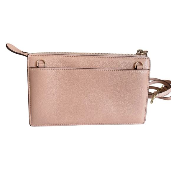 Kate Spade Jackson Small Tab Crossbody Clutch Purse Wallet Warm Vellum Pink - Picture 6 of 13